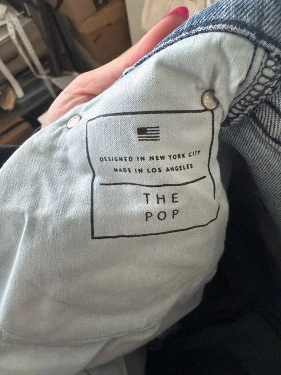 AYR Womens The Bomb Pop High Rise Straight Leg Raw Hem Jeans Size 29 - Picture 10 of 12